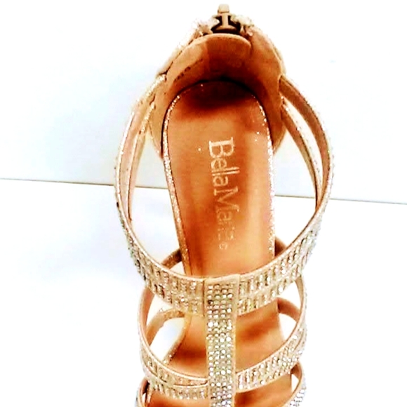 NEW! Gold Platform Heels! w/SPARKLES! - Picture 6 of 8